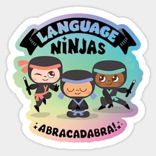 Rainbow Language Ninjas 2 Sticker